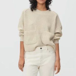 Everlane The Belgian-Waffle Pocket Pullover ReCashmere